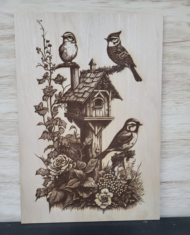 Birdhouse, handmade wood piece by Silverado Wood Craft