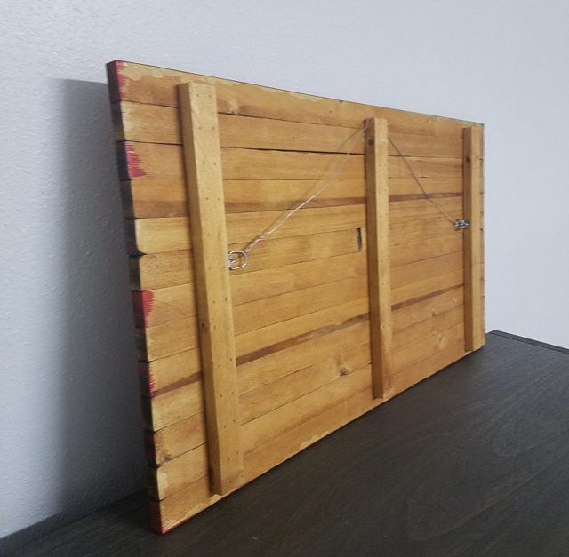 Rustic Classic American Flag, handmade wood piece by Silverado Wood Craft